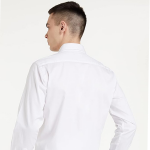 Long Sleeve Solid White Formal Shirt